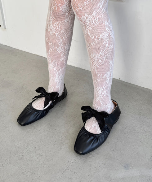 オーガンジーリボンメリージェーンパンプス | NU3255046 | ブラック