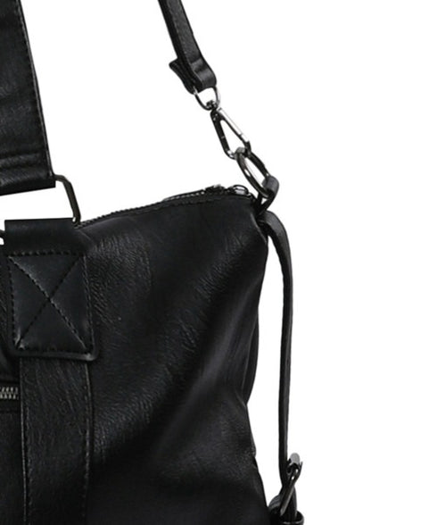 MUCENT(ムセント)/2WAY ショルダーバッグ トートバッグ/PRIME WRINKLE LEATHER TOTE BAG | AT1244041 | ブラック