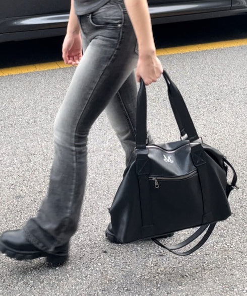 MUCENT(ムセント)/2WAY ショルダーバッグ トートバッグ/PRIME WRINKLE LEATHER TOTE BAG | AT1244041 | ブラック