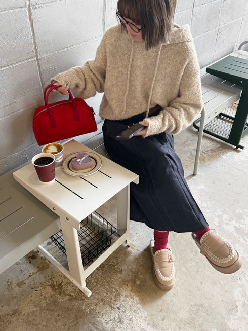 フーディーモヘアニット | SL2244643 | アイボリー