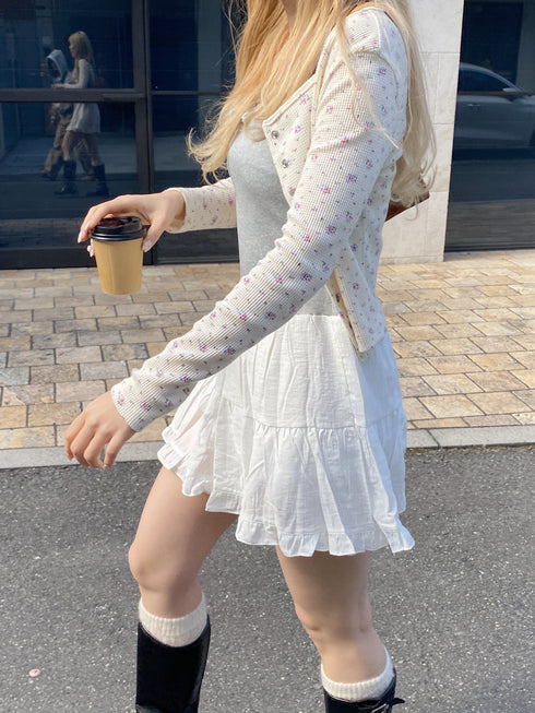 切り替えフレアミディワンピース | SL2251664 | グレー