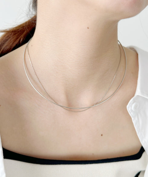 ショートメタルチョーカーネックレス | IS42311032 | シルバー
