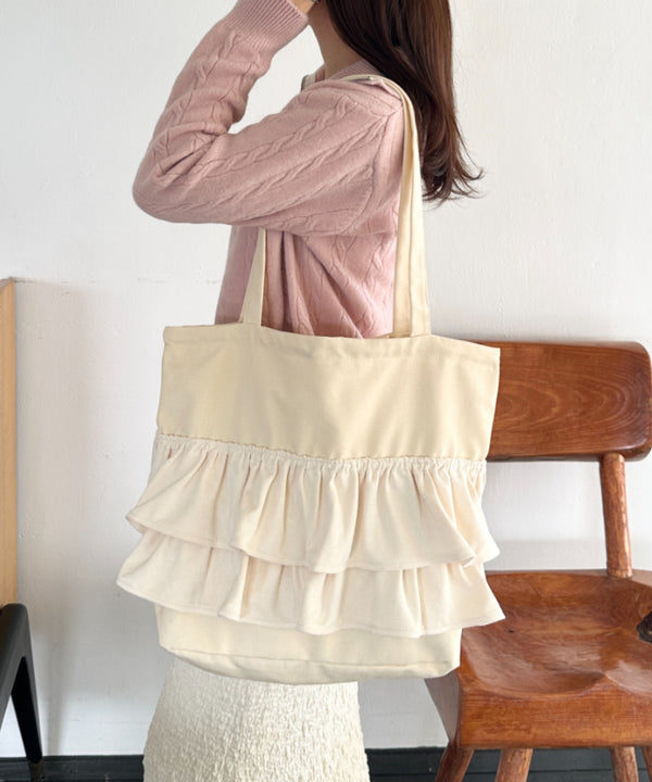 【A4サイズ対応】2wayフリルトートバッグ | CL1251020 | その他1