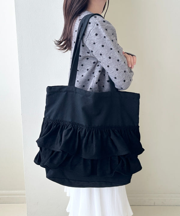 【A4サイズ対応】2wayフリルトートバッグ | CL1251020 | その他2