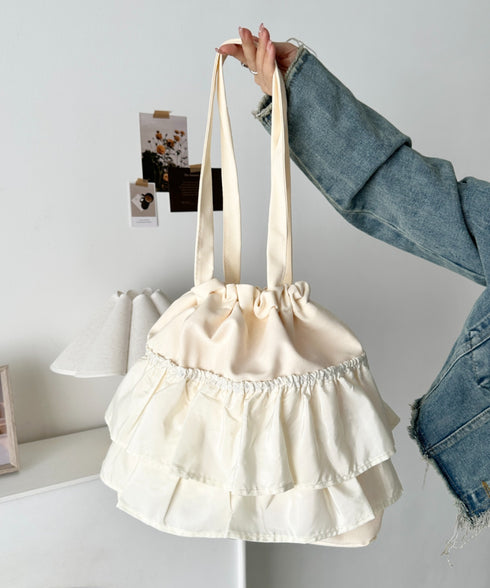 【A4サイズ対応】フリルトートバッグ | CL1251020 | アイボリー