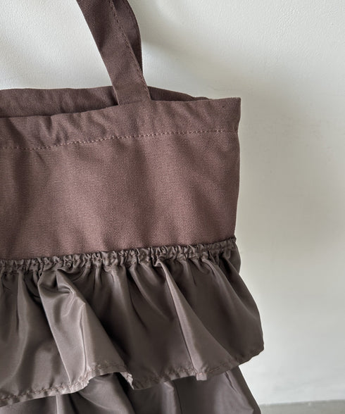 【A4サイズ対応】2wayフリルトートバッグ | CL1251020 | ブラウン