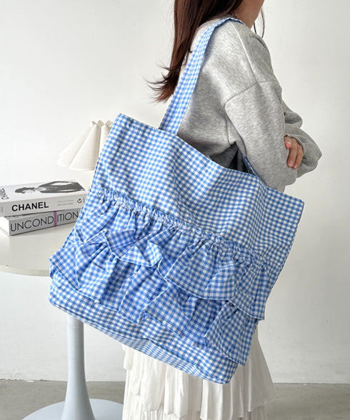 【A4サイズ対応】2wayフリルトートバッグ | CL1251020 | ブルー