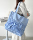 【A4サイズ対応】2wayフリルトートバッグ | CL1251020 | ブルー