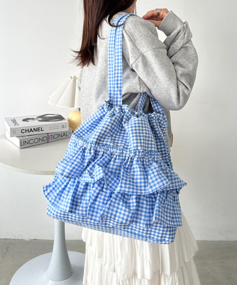 【A4サイズ対応】2wayフリルトートバッグ | CL1251020 | ブルー