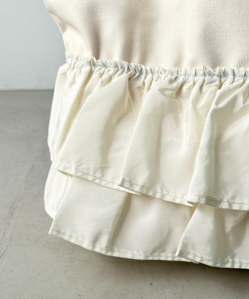 【A4サイズ対応】フリルトートバッグ | CL1251020 | アイボリー