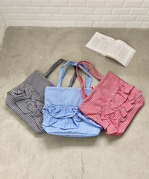 【A4サイズ対応】2wayフリルトートバッグ | CL1251020 | レッド