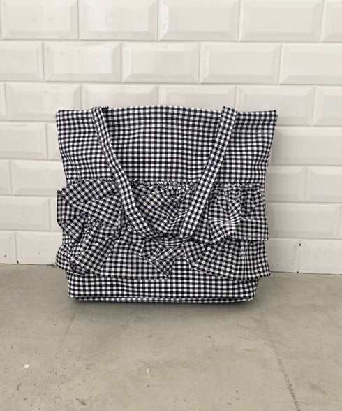 【A4サイズ対応】2wayフリルトートバッグ | CL1251020 | ブラック系その他