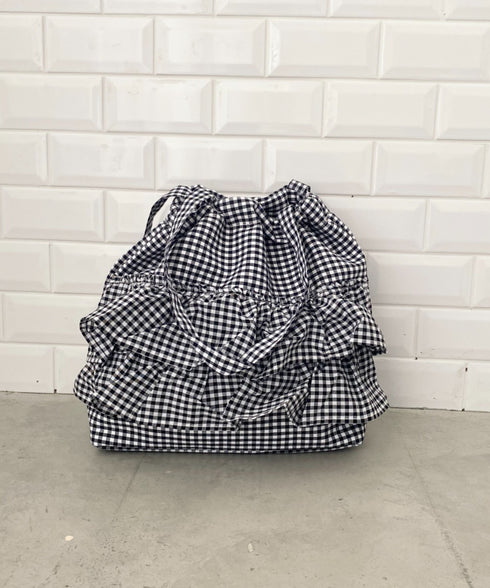 【A4サイズ対応】2wayフリルトートバッグ | CL1251020 | ブラック系その他