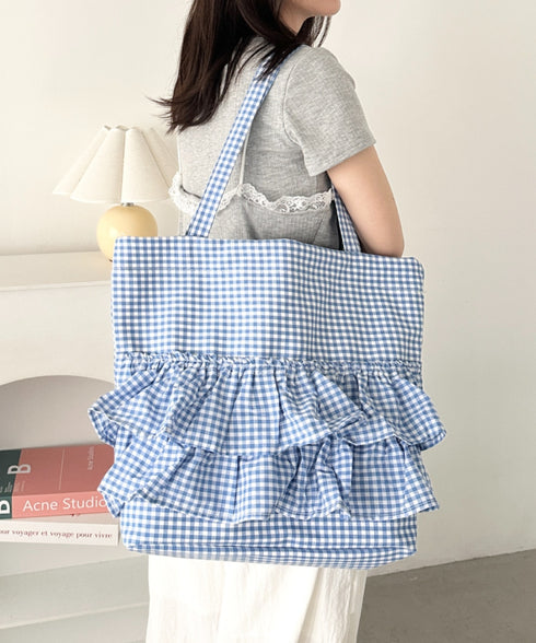 【A4サイズ対応】2wayフリルトートバッグ | CL1251020 | ブルー