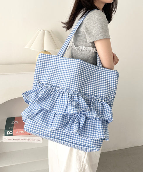 【A4サイズ対応】2wayフリルトートバッグ | CL1251020 | ブルー