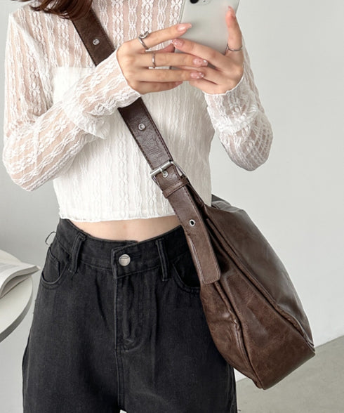 ベルトヴィンテージライクショルダーバッグ | CL1251022 | ブラウン