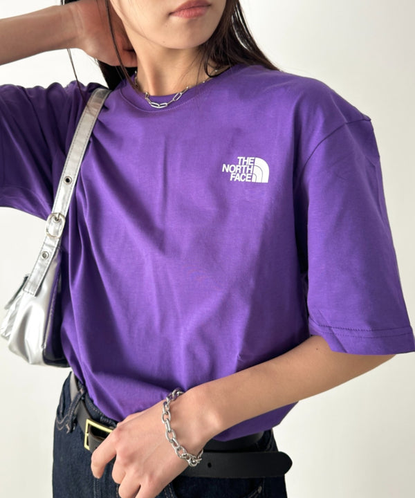 国内未発売 THE NORTH FACE(ザ・ノースフェイス)/ワンポイントロゴ 半袖 コットン Tシャツ/COTTON BASIC S/S R/TEE | IM2252001 | パープル