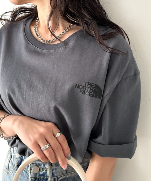 国内未発売 THE NORTH FACE(ザ・ノースフェイス)/ワンポイントロゴ 半袖 コットン Tシャツ/COTTON BASIC S/S R/TEE | IM2252001 | チャコールグレー