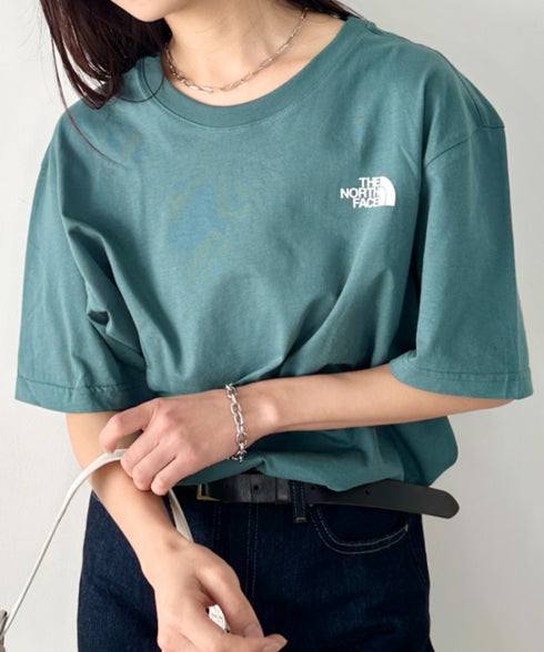 国内未発売 THE NORTH FACE(ザ・ノースフェイス)/ワンポイントロゴ 半袖 コットン Tシャツ/COTTON BASIC S/S R/TEE | IM2252001 | グリーン