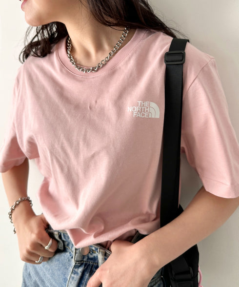 国内未発売 THE NORTH FACE(ザ・ノースフェイス)/ワンポイントロゴ 半袖 コットン Tシャツ/COTTON BASIC S/S R/TEE | IM2252001 | ピンク