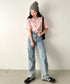 国内未発売 THE NORTH FACE(ザ・ノースフェイス)/ワンポイントロゴ 半袖 コットン Tシャツ/COTTON BASIC S/S R/TEE | IM2252001 | ピンク