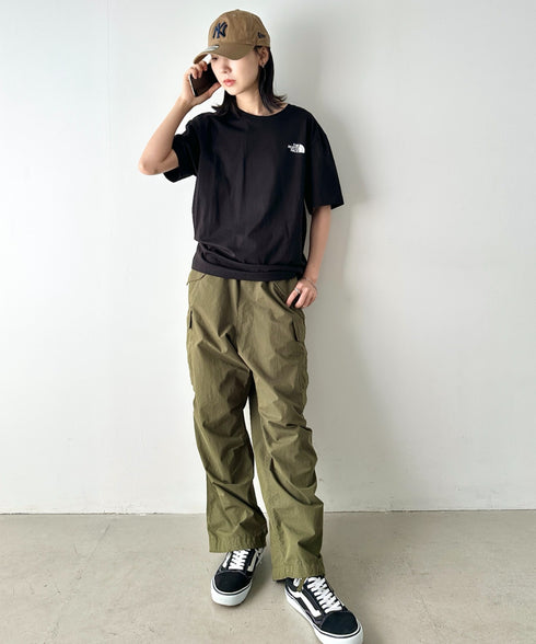 国内未発売 THE NORTH FACE(ザ・ノースフェイス)/ワンポイントロゴ 半袖 コットン Tシャツ/COTTON BASIC S/S R/TEE | IM2252001 | ブラック