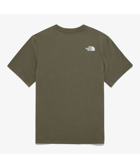 国内未発売 THE NORTH FACE(ザ・ノースフェイス)/ワンポイントロゴ 半袖 コットン Tシャツ/COTTON BASIC S/S R/TEE | IM2252001 | ブラウン