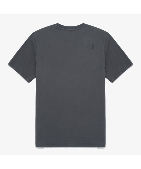 国内未発売 THE NORTH FACE(ザ・ノースフェイス)/ワンポイントロゴ 半袖 コットン Tシャツ/COTTON BASIC S/S R/TEE | IM2252001 | チャコールグレー