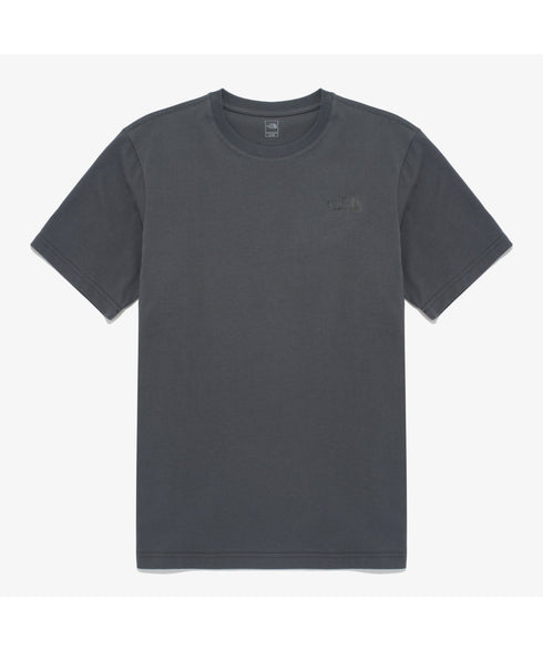 国内未発売 THE NORTH FACE(ザ・ノースフェイス)/ワンポイントロゴ 半袖 コットン Tシャツ/COTTON BASIC S/S R/TEE | IM2252001 | チャコールグレー