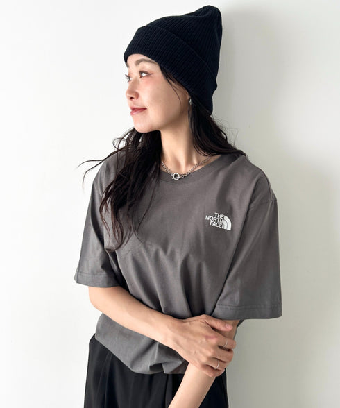 THE NORTH FACE(ザ・ノースフェイス)/ワンポイントロゴ 半袖 コットン Tシャツ/M'S COTTON BASIC S/S R/TEE | IM2252001 | グレー