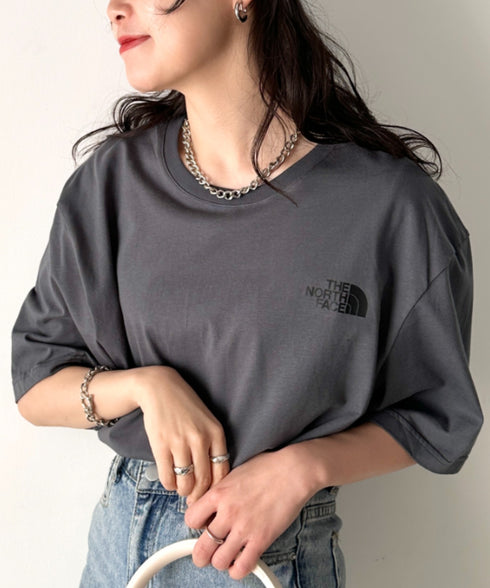 国内未発売 THE NORTH FACE(ザ・ノースフェイス)/ワンポイントロゴ 半袖 コットン Tシャツ/COTTON BASIC S/S R/TEE | IM2252001 | チャコールグレー