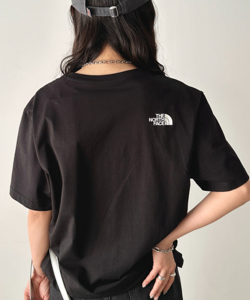 国内未発売 THE NORTH FACE(ザ・ノースフェイス)/ワンポイントロゴ 半袖 コットン Tシャツ/COTTON BASIC S/S R/TEE | IM2252001 | ブラック