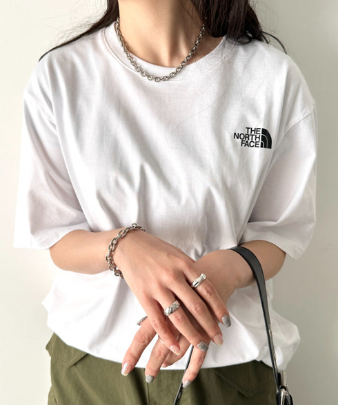 国内未発売 THE NORTH FACE(ザ・ノースフェイス)/ワンポイントロゴ 半袖 コットン Tシャツ/COTTON BASIC S/S R/TEE | IM2252001 | ホワイト