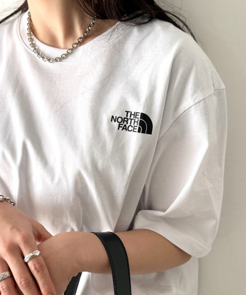 国内未発売 THE NORTH FACE(ザ・ノースフェイス)/ワンポイントロゴ 半袖 コットン Tシャツ/COTTON BASIC S/S R/TEE | IM2252001 | ホワイト