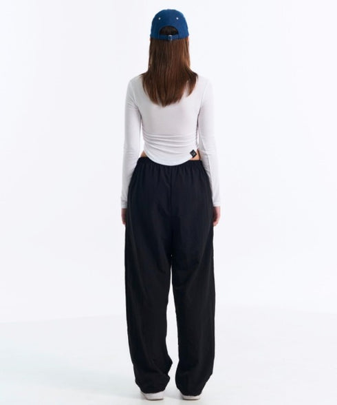 MUCENT(ムセント)/Uネック 裾ラウンド サイドシャーリング カットソー/Four Seasons See-through Signature Logo Yu-neck Shirring Tee | AT2251002 | ホワイト