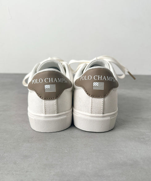 POLO CHAMPS(ポロチャンプス)/ワンポイント刺繍 ローカット キャンバススニーカー | IM3251006 | グレイッシュベージュ