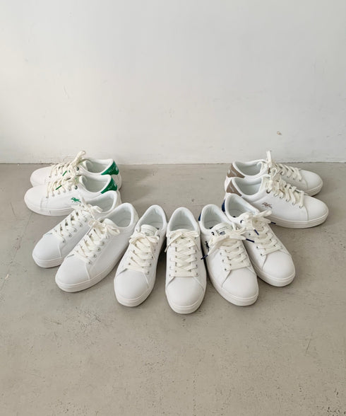 POLO CHAMPS(ポロチャンプス)/ワンポイント刺繍 ローカット キャンバススニーカー | IM3251006 | ホワイト