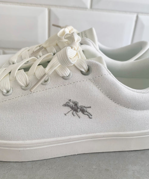 POLO CHAMPS(ポロチャンプス)/ワンポイント刺繍 ローカット キャンバススニーカー | IM3251006 | ライトグレー