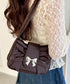 リボンモチーフホーボーバッグ | LO1255130 | ブラウン