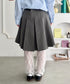 ワイドプリーツミディ丈スカート | NU2255122 | グレー