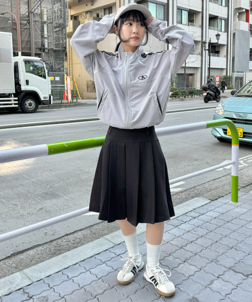 ワイドプリーツミディ丈スカート | NU2255122 | ブラック