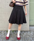 ワイドプリーツミディ丈スカート | NU2255122 | ブラック