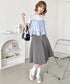 ワイドプリーツミディ丈スカート | NU2255122 | グレー