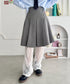 ワイドプリーツミディ丈スカート | NU2255122 | グレー
