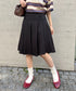 ワイドプリーツミディ丈スカート | NU2255122 | ブラック