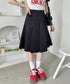 ワイドプリーツミディ丈スカート | NU2255122 | ブラック