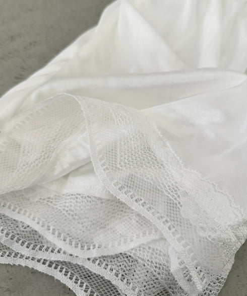 【3色展開】裾レースペチコート ペチパンツ | MD2255006 | ホワイト