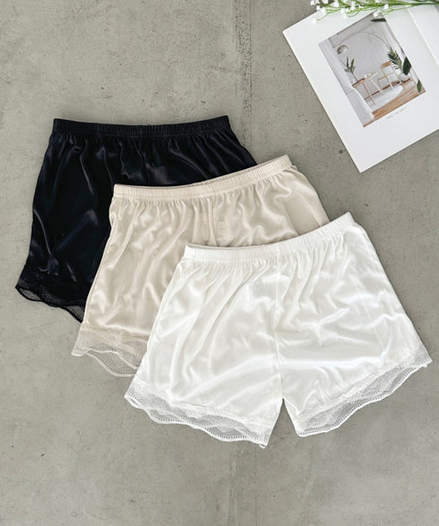 【3色展開】裾レースペチコート ペチパンツ | MD2255006 | ベージュ