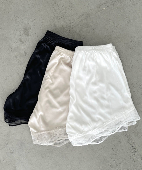 【3色展開】裾レースペチコート ペチパンツ | MD2255006 | ベージュ