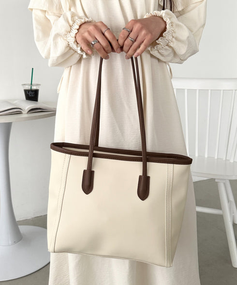 【A4サイズ対応】スクエアトートバッグ | CL1255012 | アイボリー